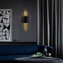 Opviq Lámpara de Pared 616 - A Negro y Dorado